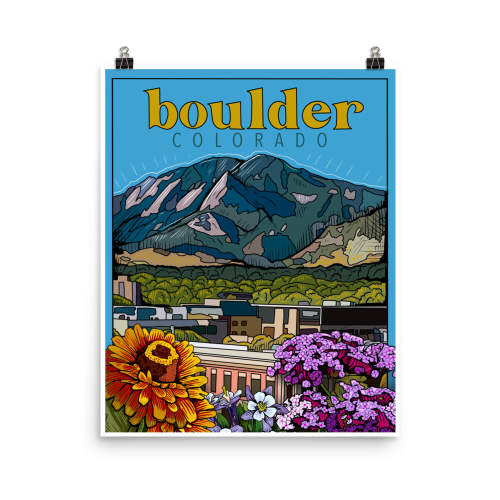 Boulder Poster – Art by Elaine Co